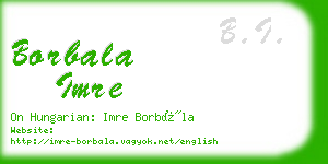 borbala imre business card